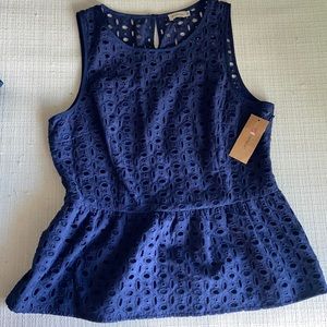 Navy blouse